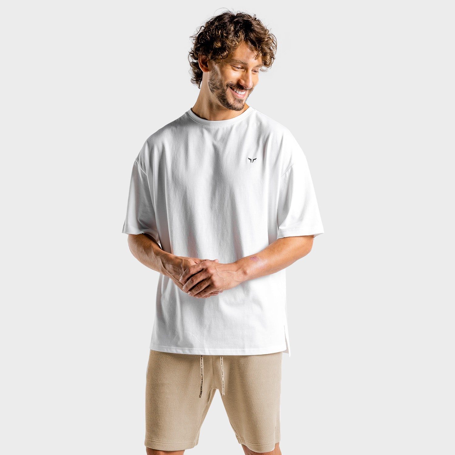 squatwolf-workout-shirts-for-men-luxe-oversize-tee-white-gym-wear