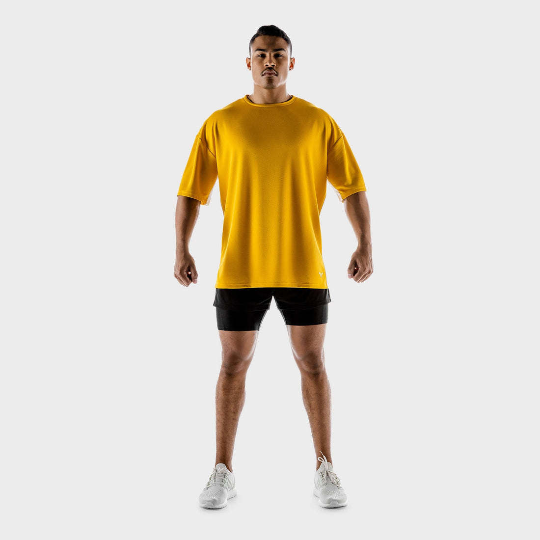 squatwolf-gym-wear-hybrid-2-0-oversize-tee-yellow-workout-shirts-for-men