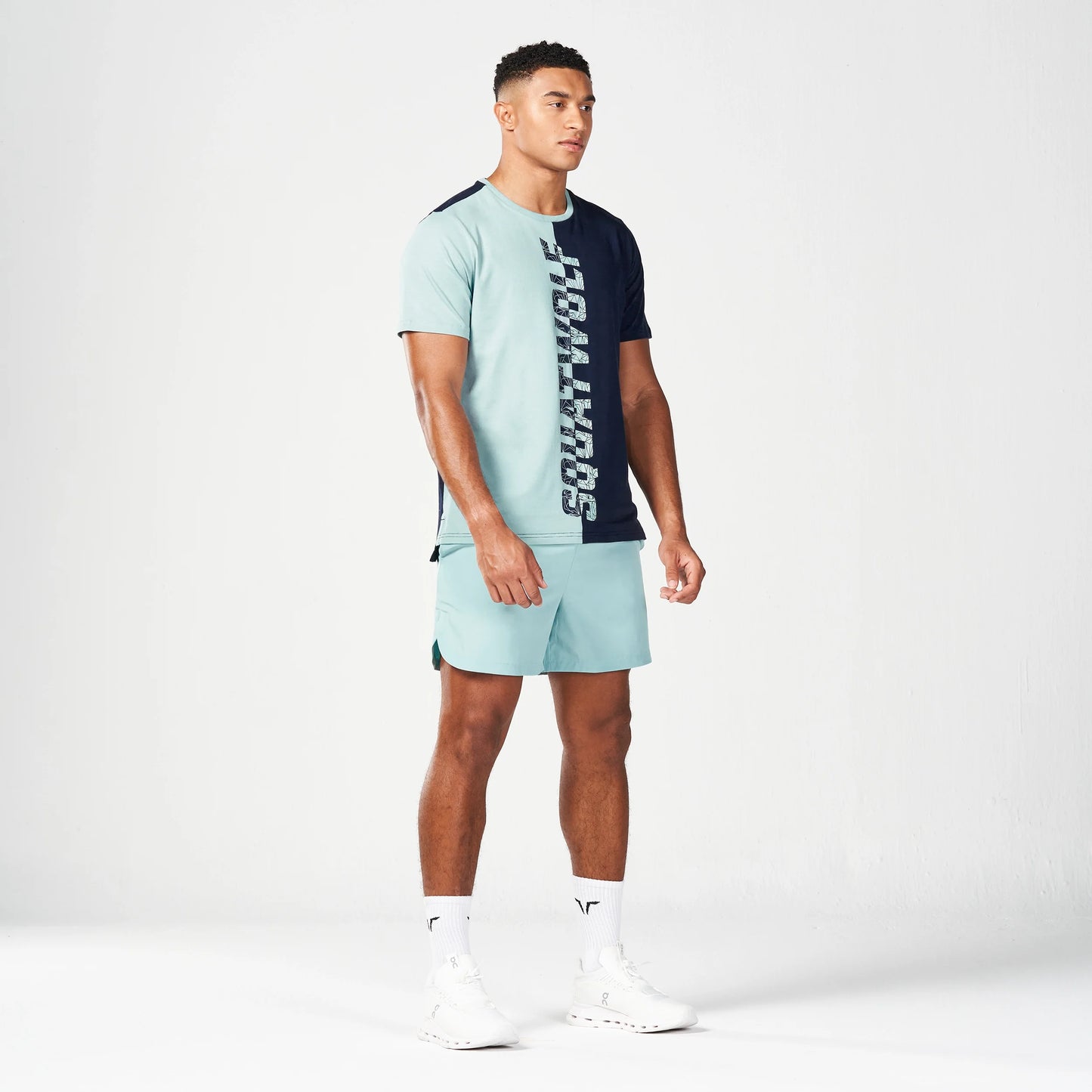 Split Logo T-shirt - Canal Blue