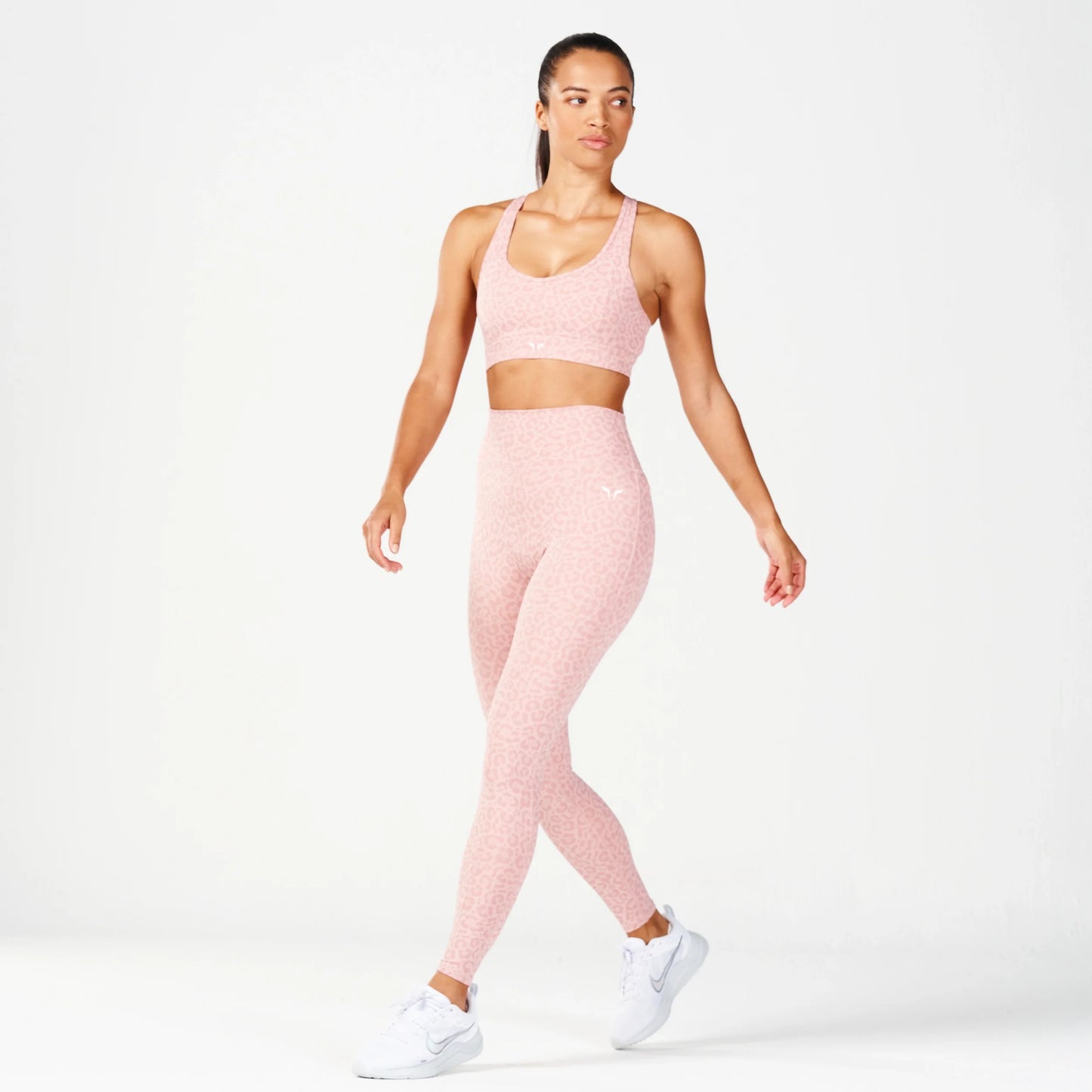 Core Elevate Bra - Pale Mauve Print