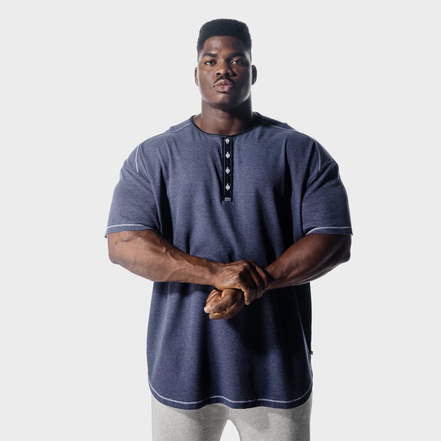 squatwolf-workout-shirts-golden-era-waffle-top-patriot-blue-gym-wear-for-men