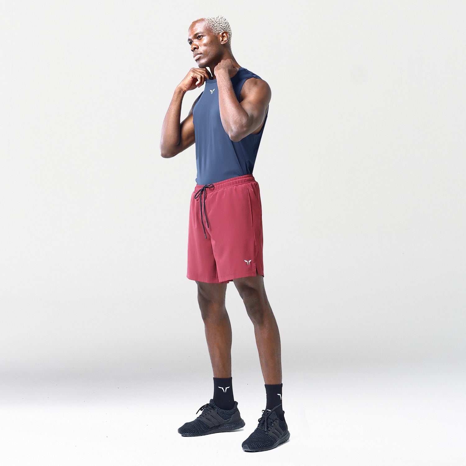 squatwolf-gym-wear-essential-gym-7-inch-shorts-burgundy-workout-short-for-men