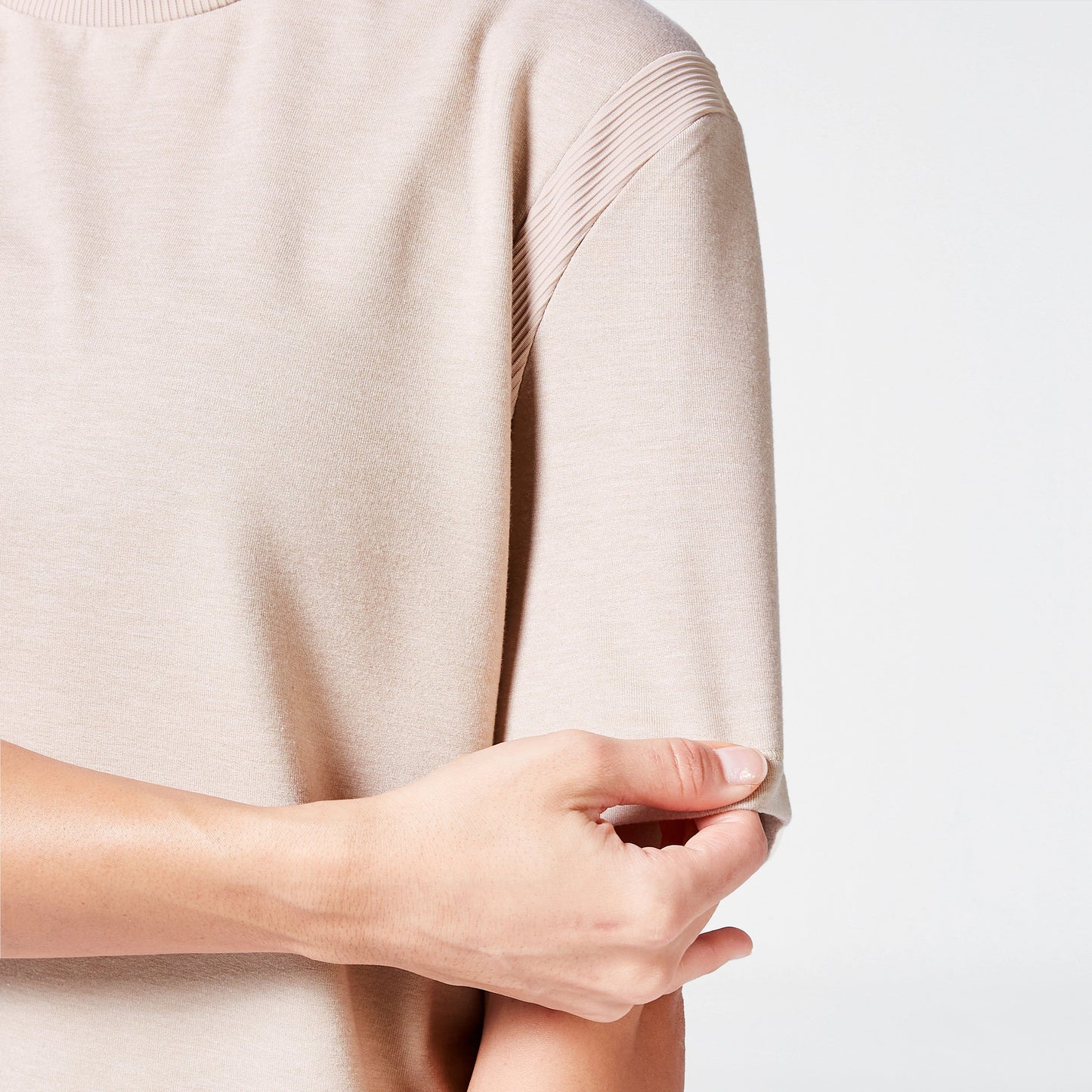 Code Oversized Drip T-shirt - Cobblestone Marl