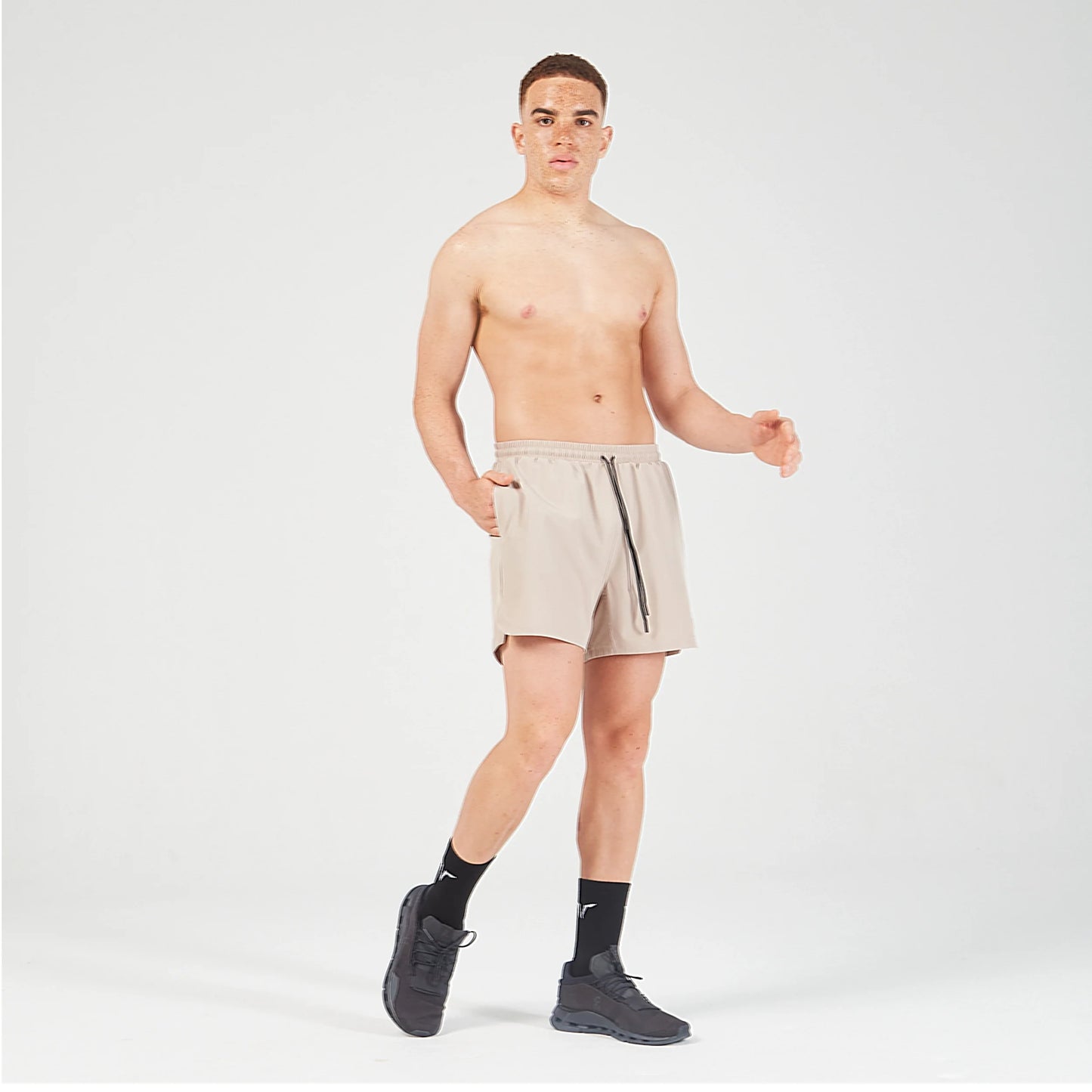 squatwolf-gym-wear-essential-pro-5-inch-shorts-cobblestone-workout-short-for-men