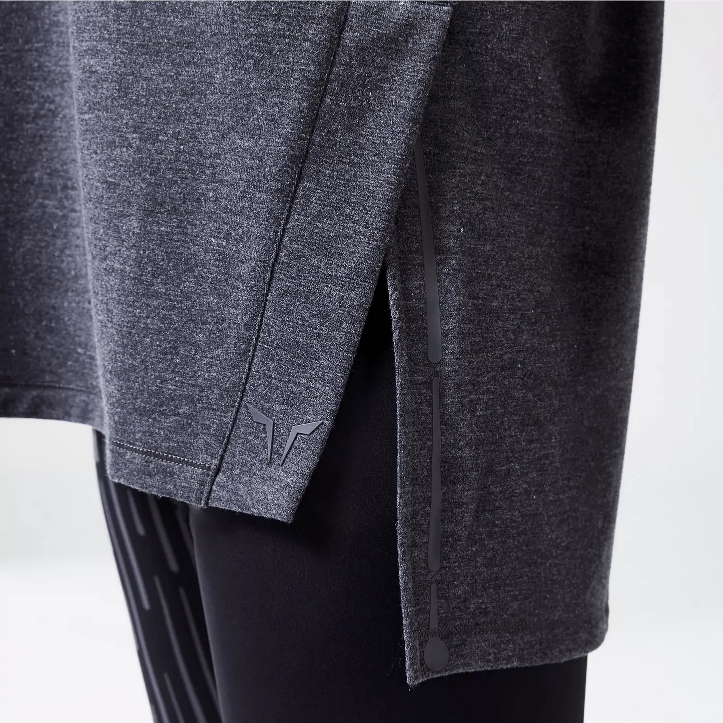 Code Oversized Drip T-shirt - Black Marl