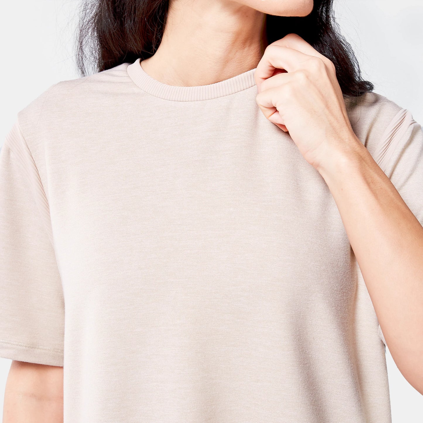 Code Oversized Drip T-shirt - Cobblestone Marl