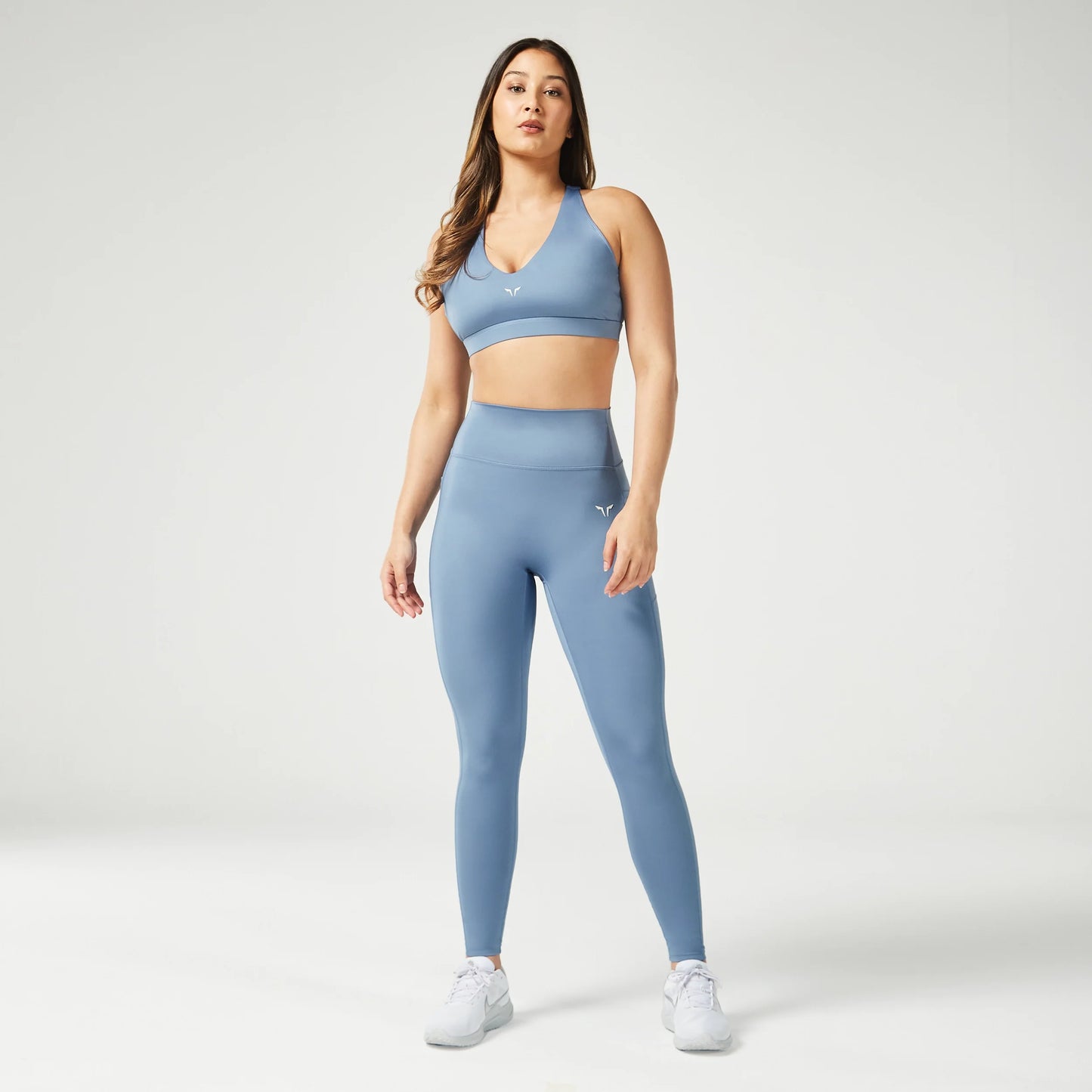 ليقنز بخصر مرتفع 27" - أزرق