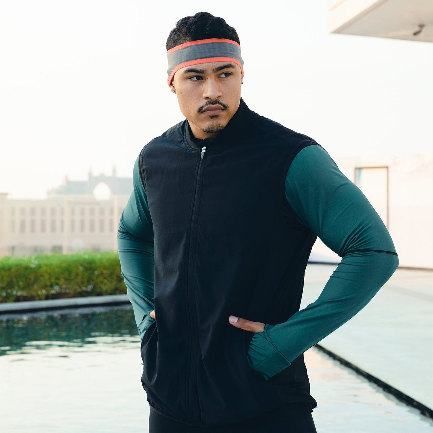 squatwolf-gym-wear-lab360-headband-dark-gull-grey-workout