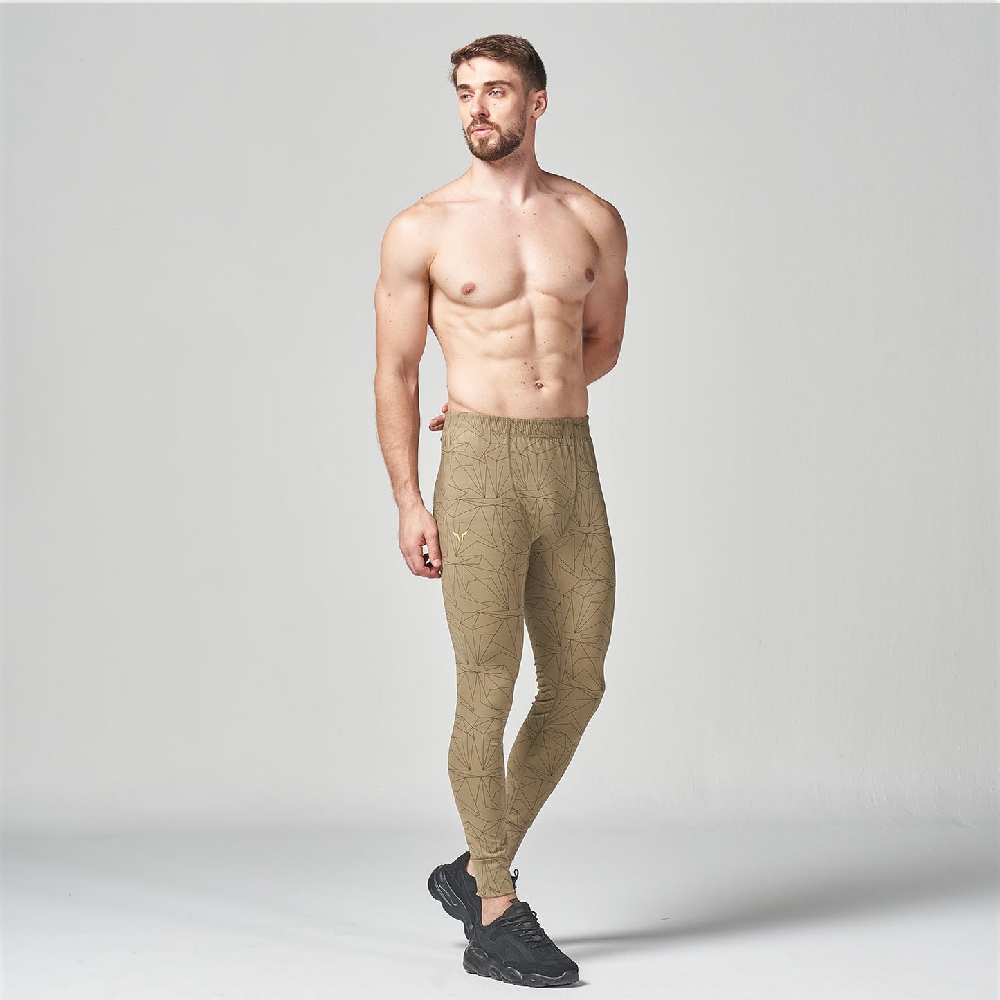 squatwolf-gym-wear-lab360-printed-impact-tights-green-workout-tights-for-men
