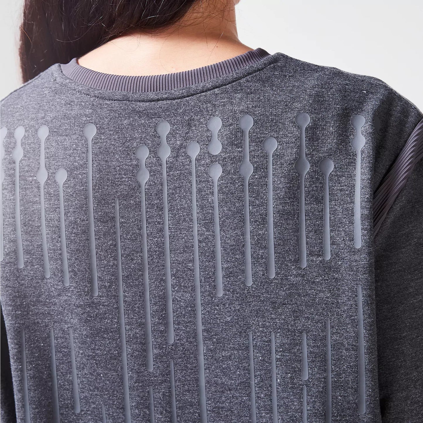 Code Oversized Drip T-shirt - Black Marl