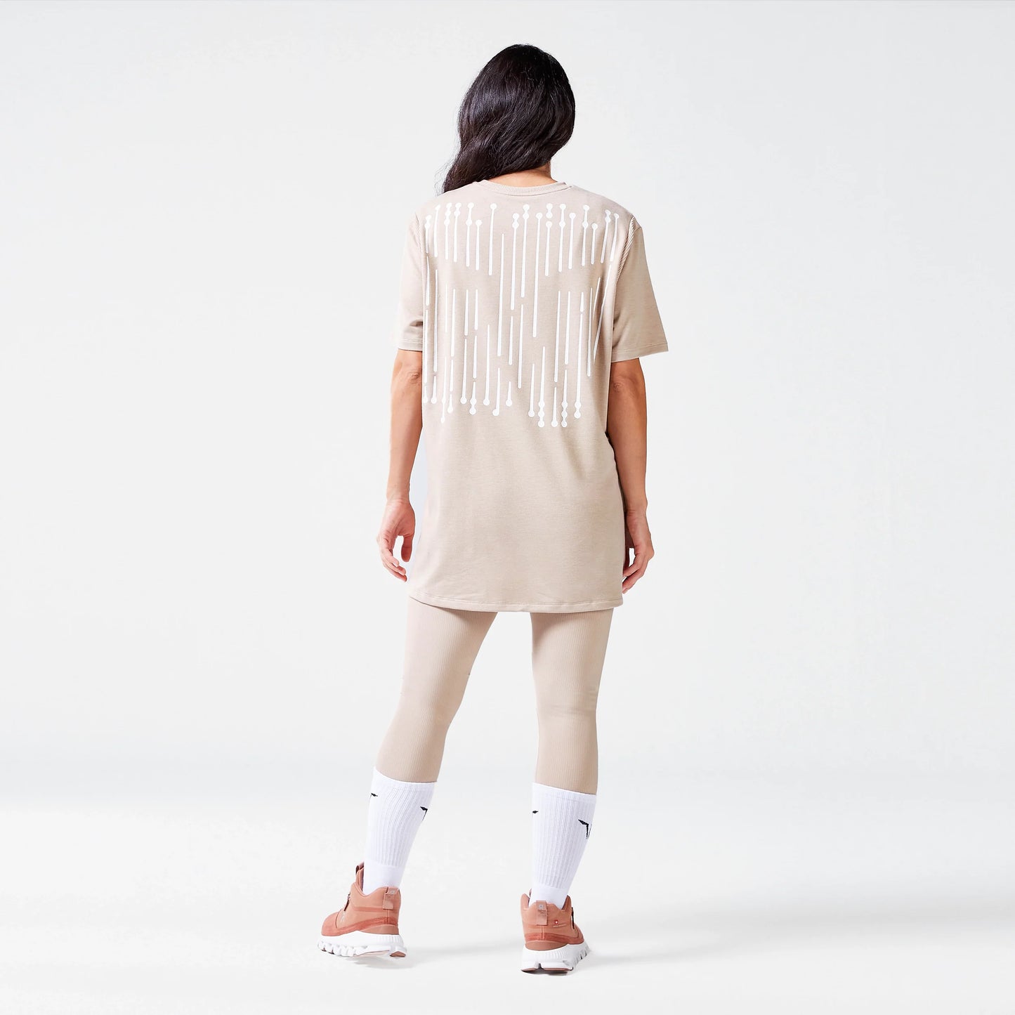 Code Oversized Drip T-shirt - Cobblestone Marl