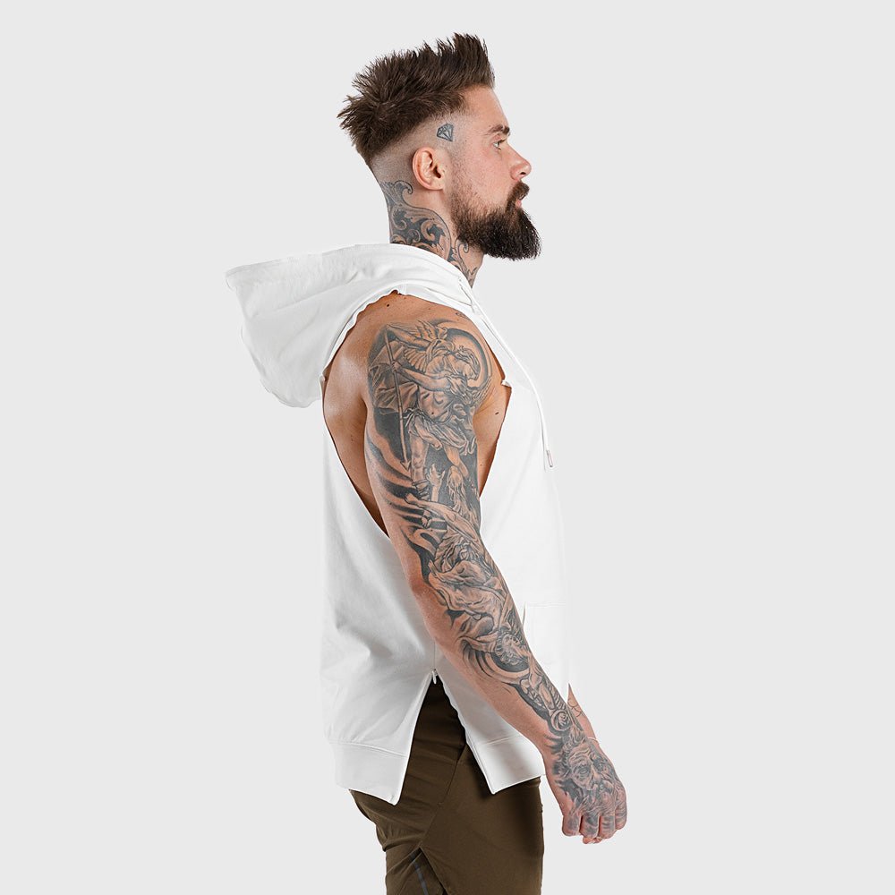 squatwolf-sleeveless-gym-hoodies-adonis-white-workout-clothes-for-men
