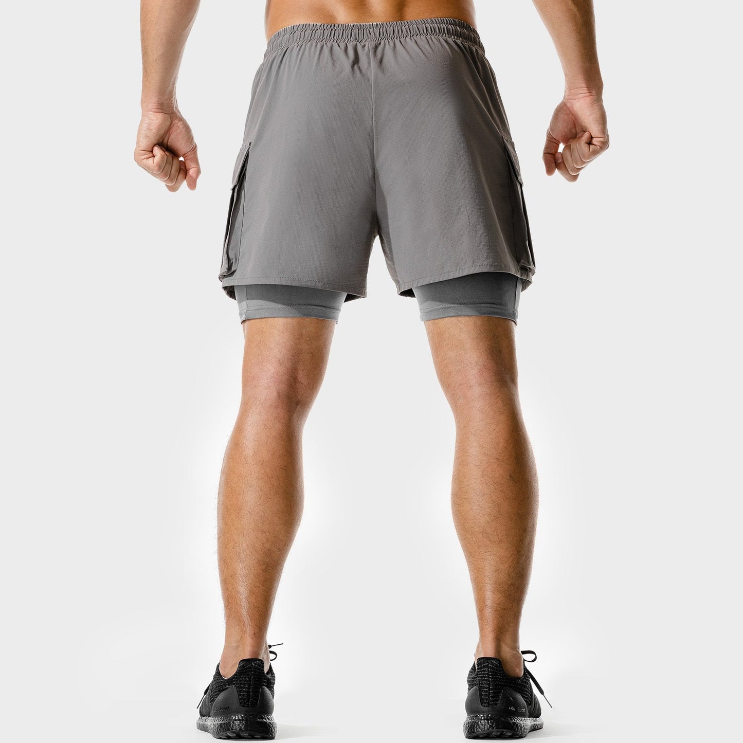 squatwolf-gym-wear-code-2-in-1-cargo-shorts-grey-workout-shorts-for-men