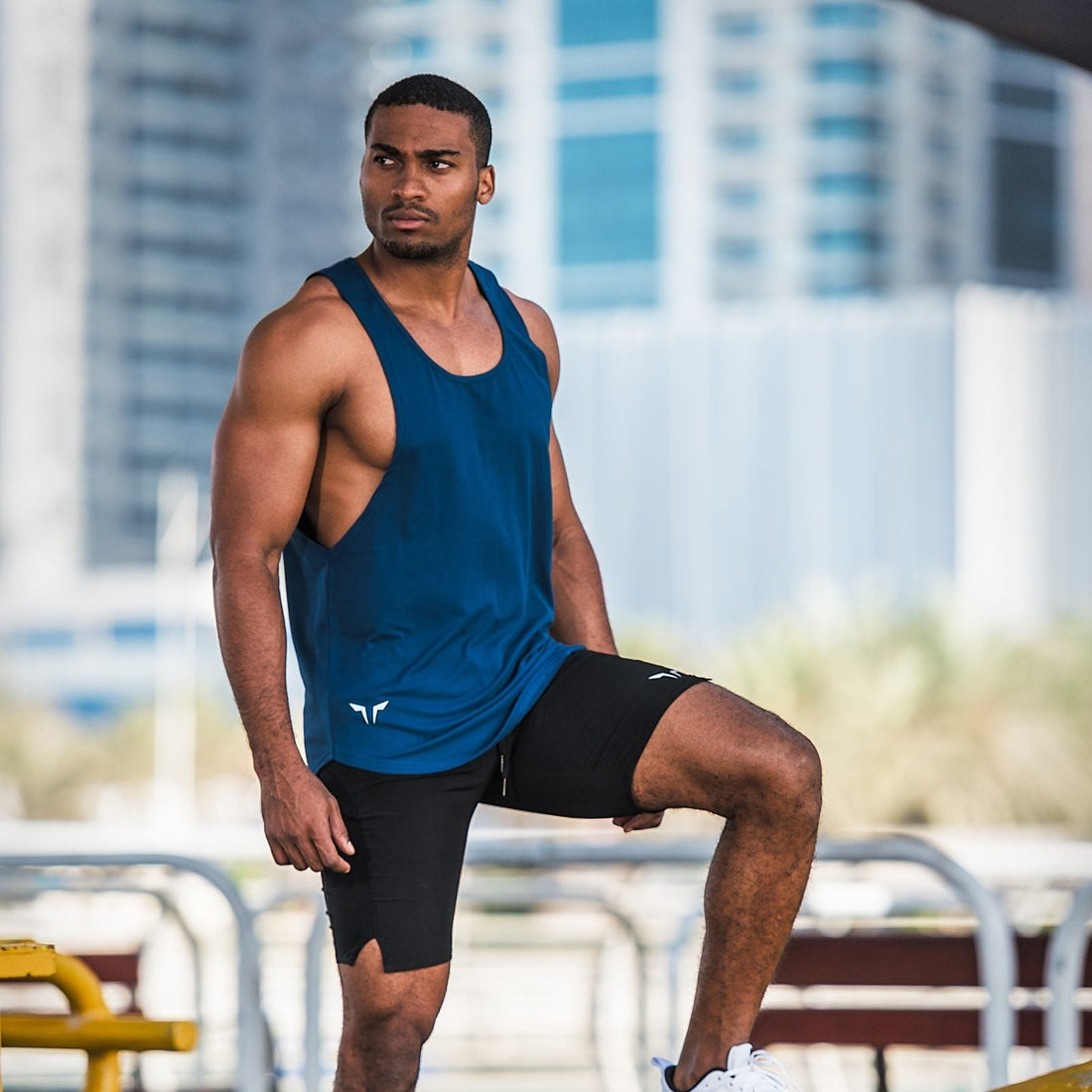 Muscle Stringer Blue