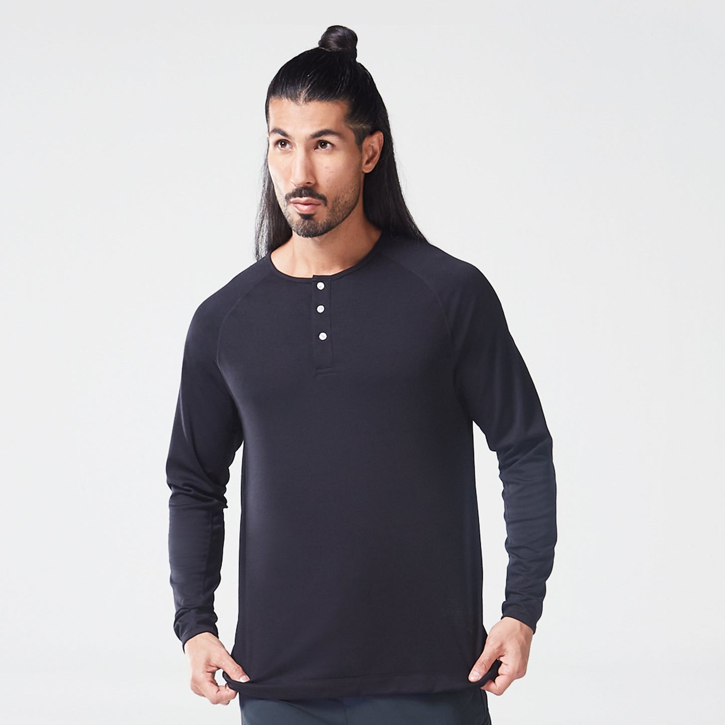 Code Urban Henley T-shirt - Black
