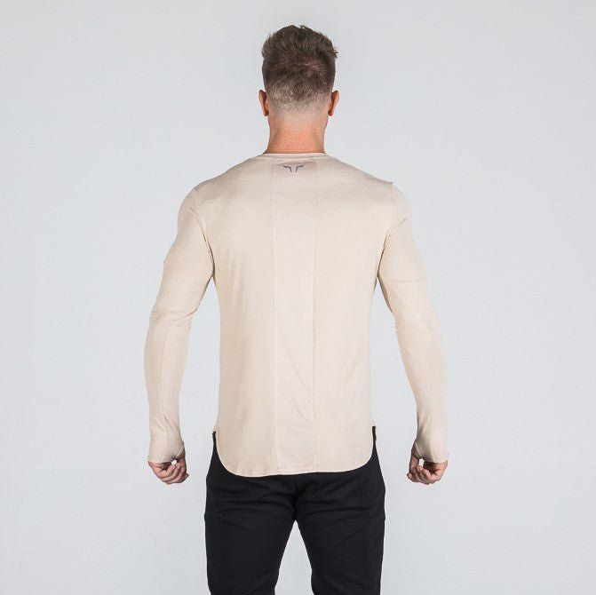 squatwolf-gym-wear-muscle-tee-khaki-workout-t-shirts-for-men