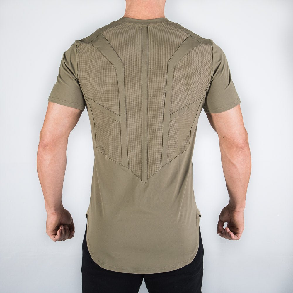 squatwolf-shirts-for-men-razor-back-tee-olive-workout-gym-wear