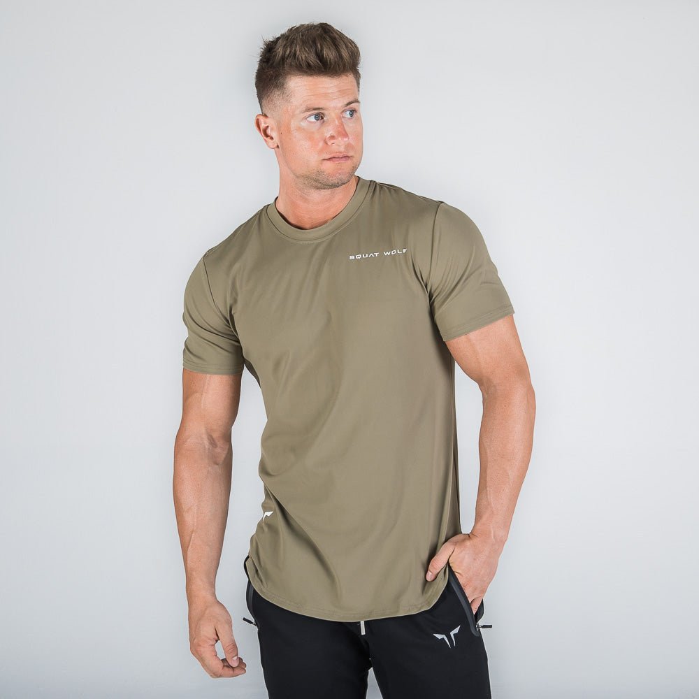 squatwolf-shirts-for-men-razor-back-tee-olive-workout-gym-wear