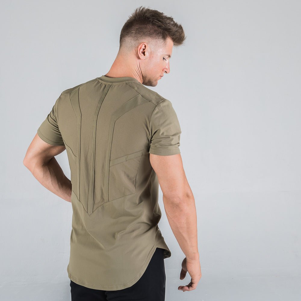 squatwolf-shirts-for-men-razor-back-tee-olive-workout-gym-wear