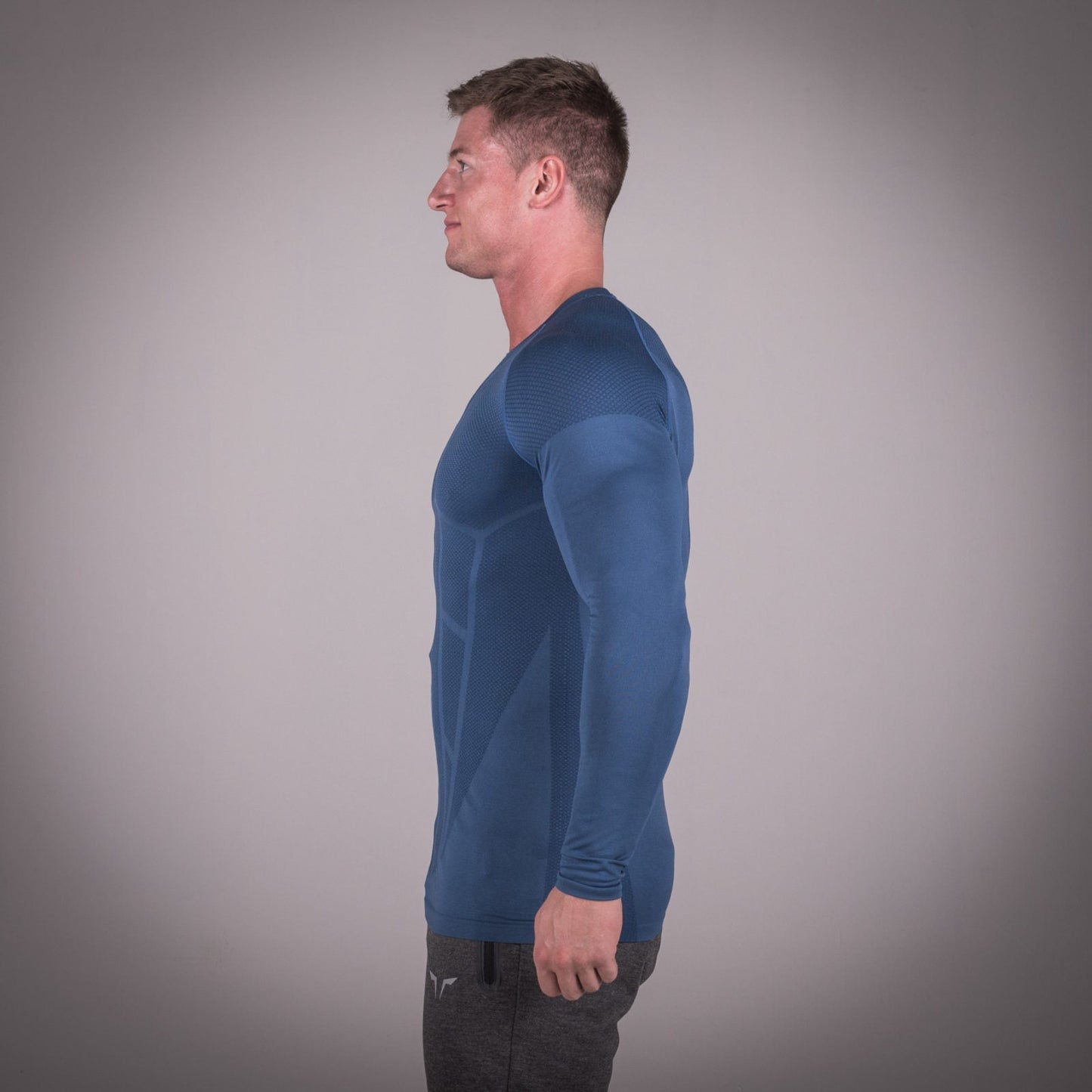 Seamless Spyder Tee - Cobalt Blue in Full Sleeves