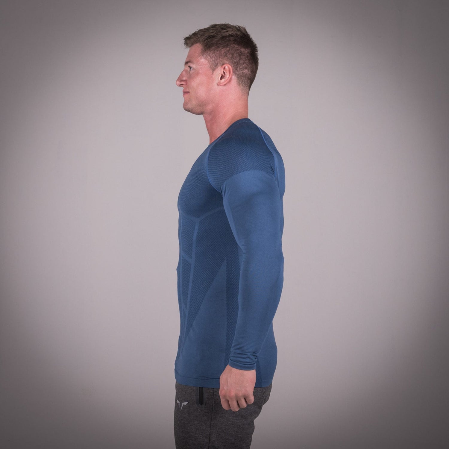 Seamless Spyder Tee - Cobalt Blue in Full Sleeves