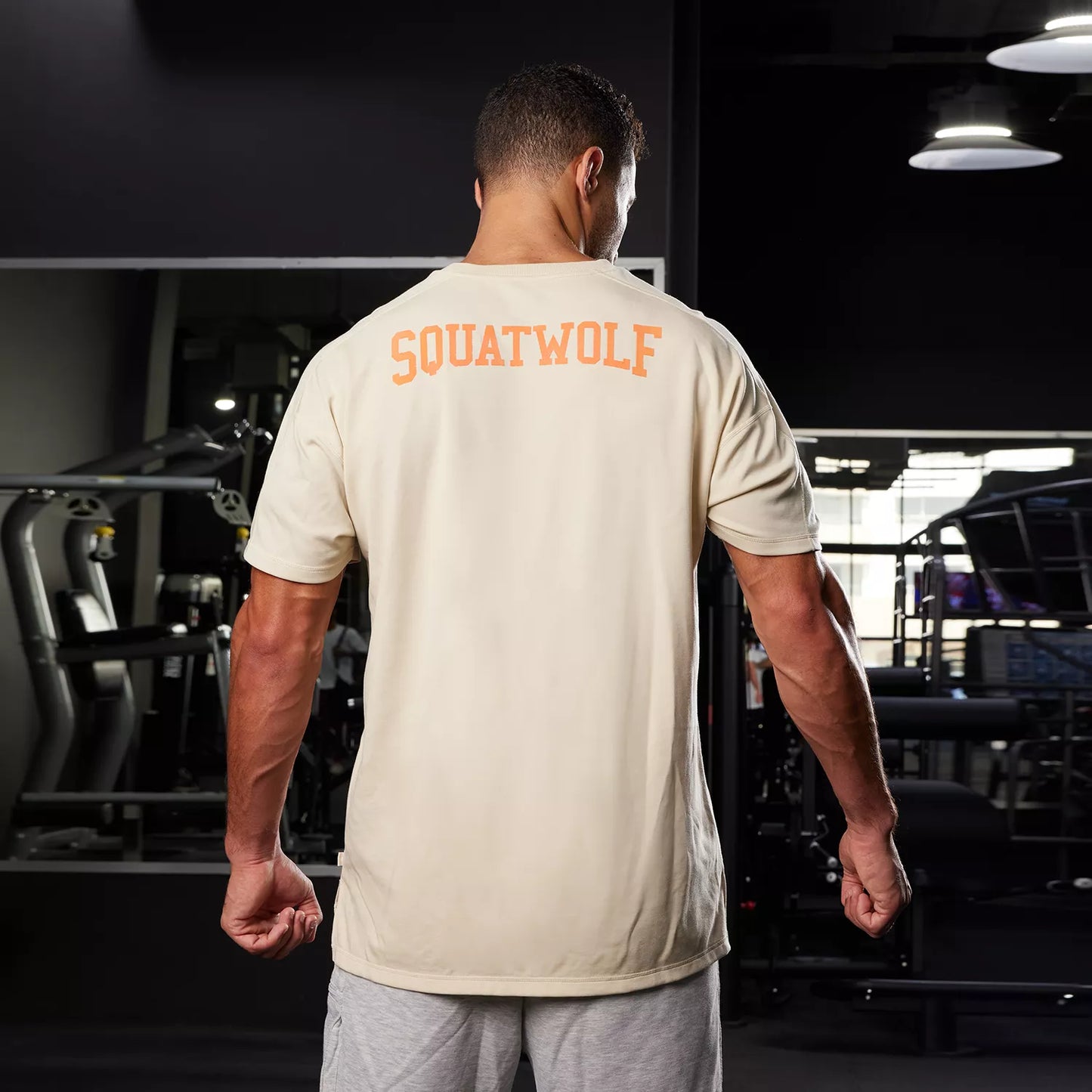 squatwolf-gym-wear-golden-era-legacy-oversized-tee-brown-rice-workout-shirts-for-men