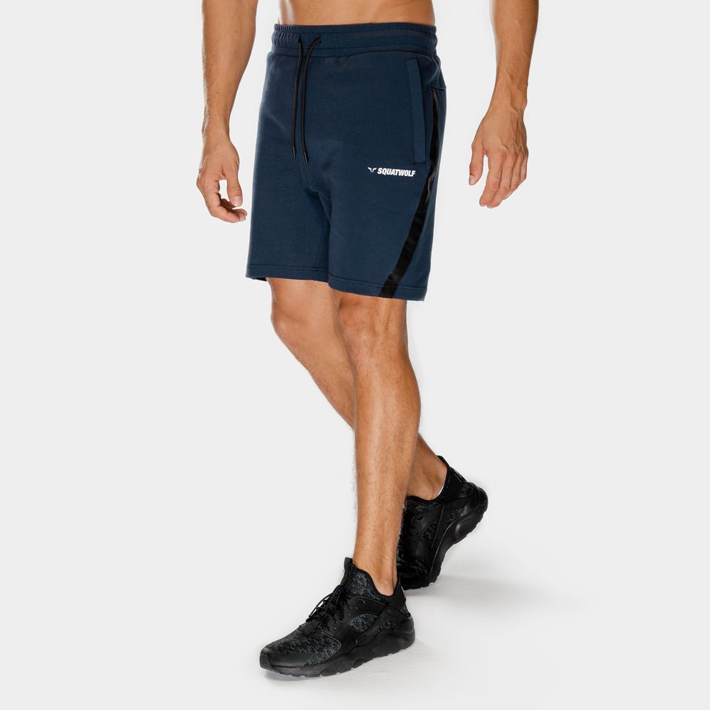 squatwolf-short-for-men-warrior-panel-shorts-navy-workout-gym-wear
