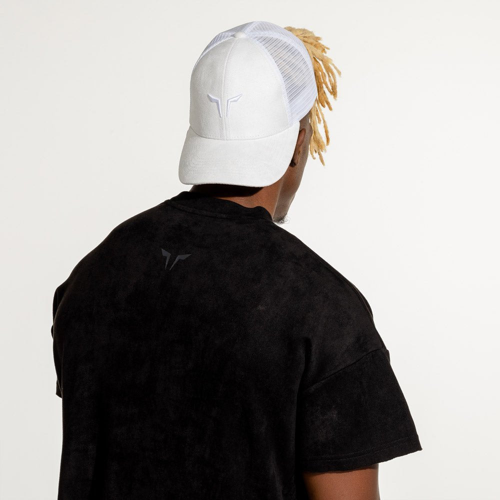 squatwolf-workout-trucker-for-men-lead-the-pack-cap-suede-white-gym-wear