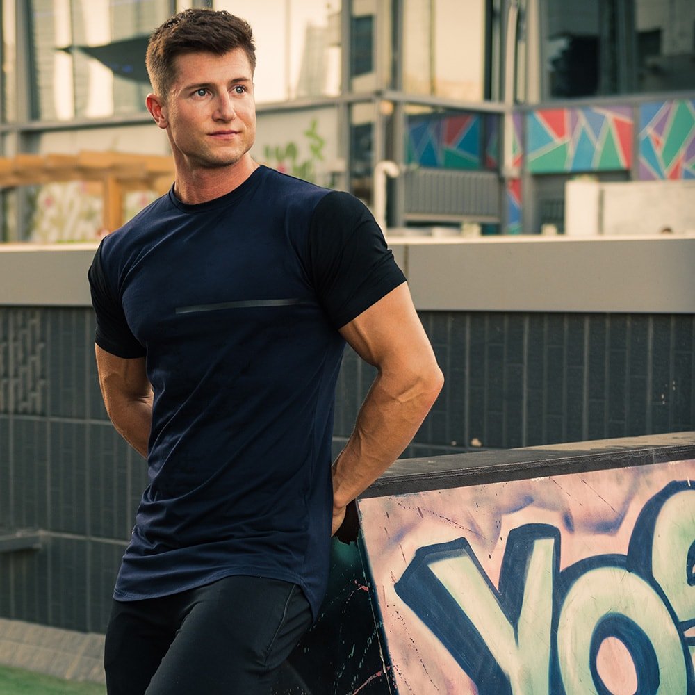 blue urban fit tee