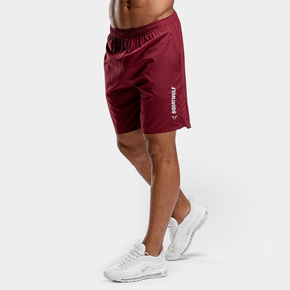 squatwolf-workout-short-for-men-warrior-shorts-maroon-gym-wear