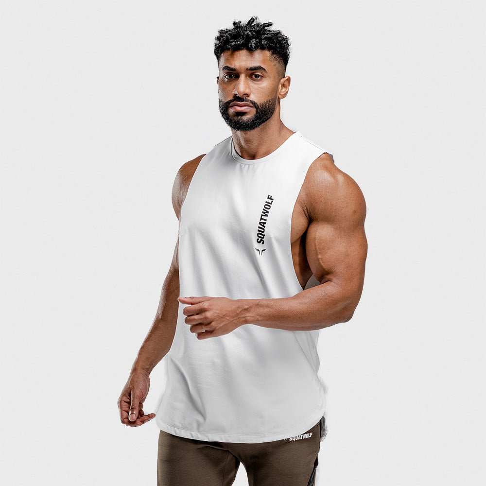 squatwolf-gym-wear-warrior-cut-off-stringer-white-workout-stringer-vests-for-men