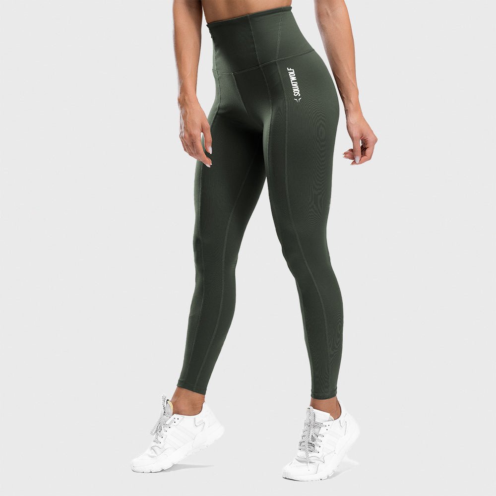 squatwolf-gym-leggings-for-women-high-waisted-leggings-olive-workout-clothes