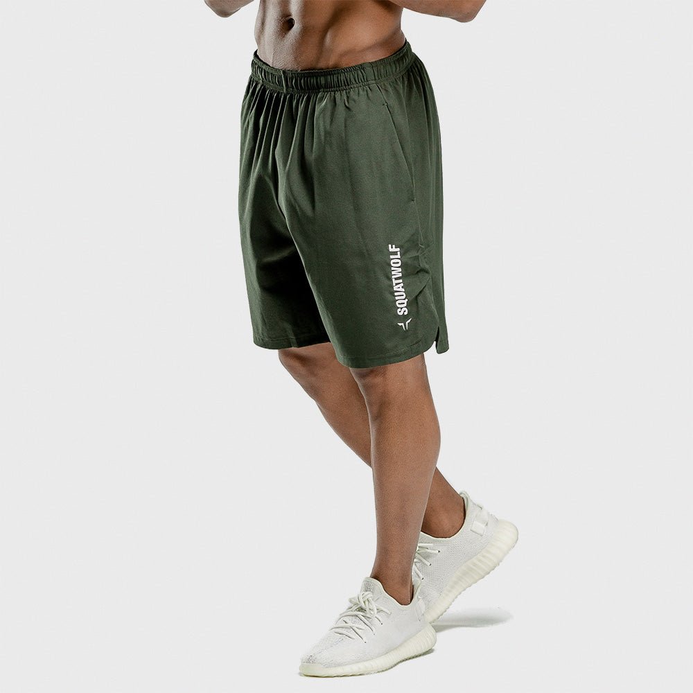 squatwolf-workout-short-for-men-warrior-shorts-knee-length-olive-gym-wear
