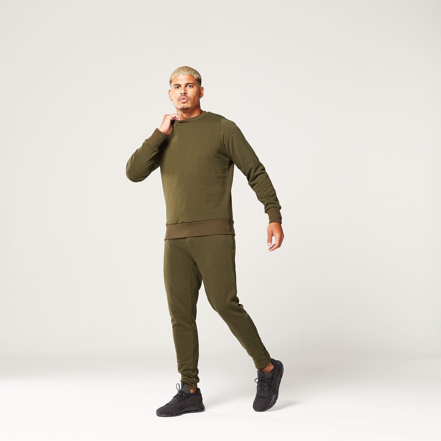 squatwolf-gym-wear-code-crew-sweatshirt-khaki-workout-shirts-for-men