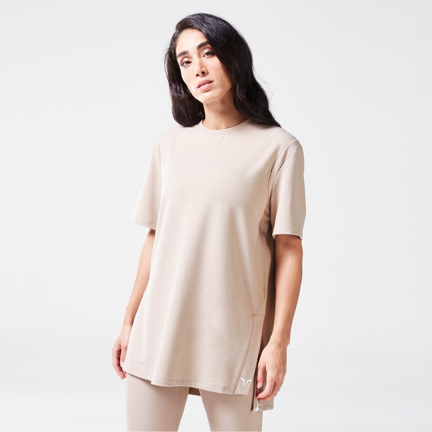 Code Oversized Drip T-shirt - Cobblestone Marl